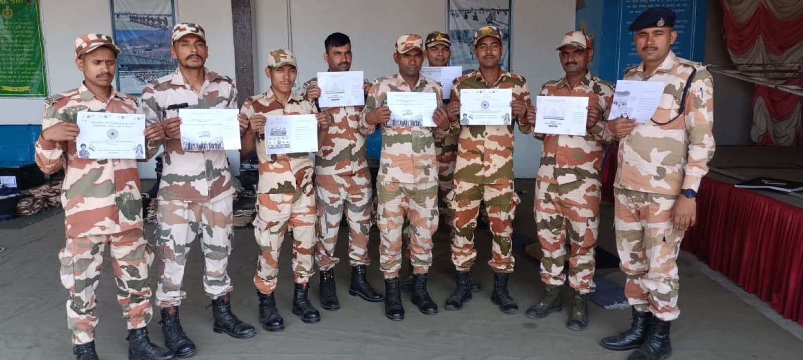 Letters from KWS students reaching ITBP jawans.