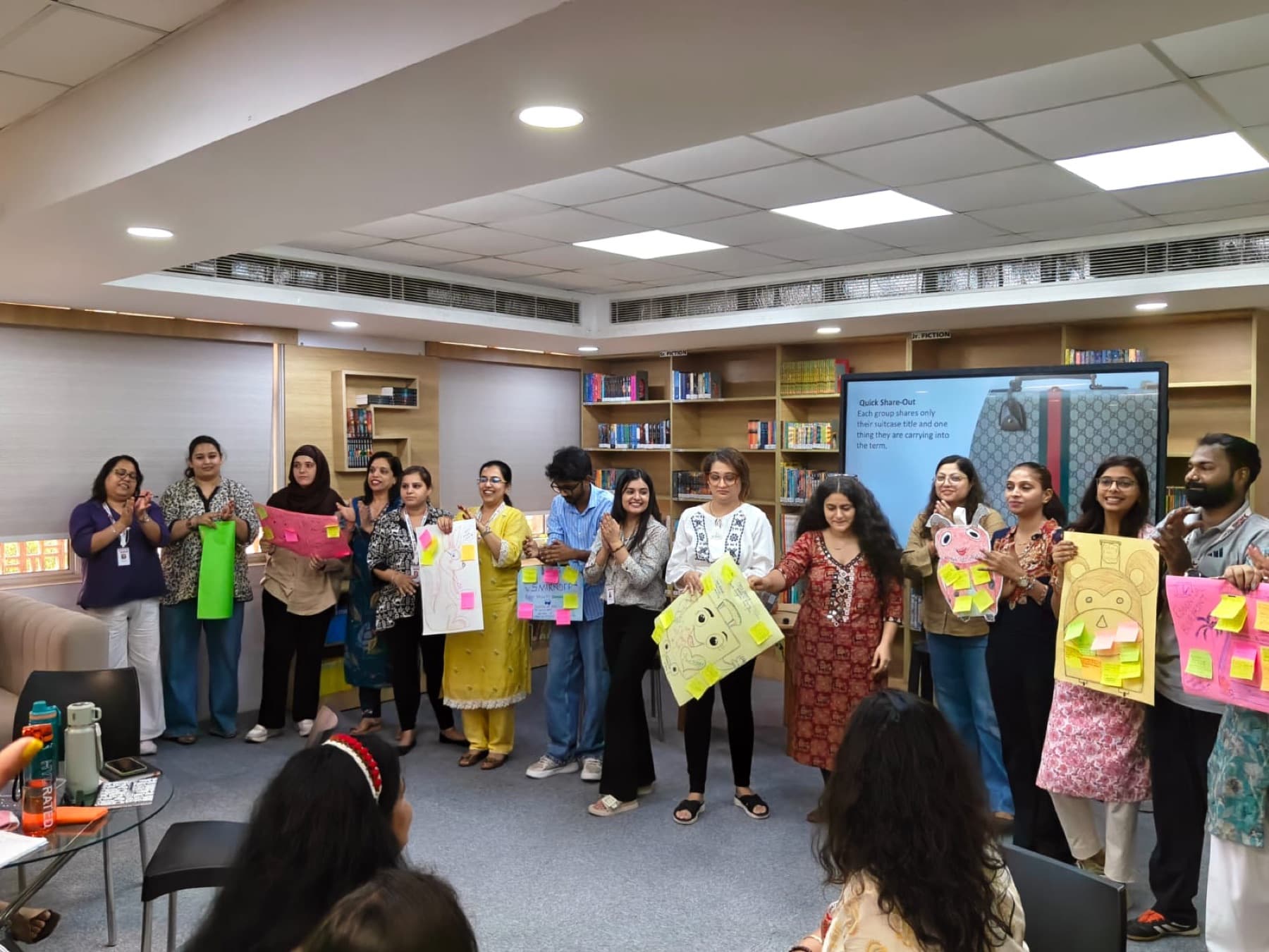 Our educators engage in group dialogues