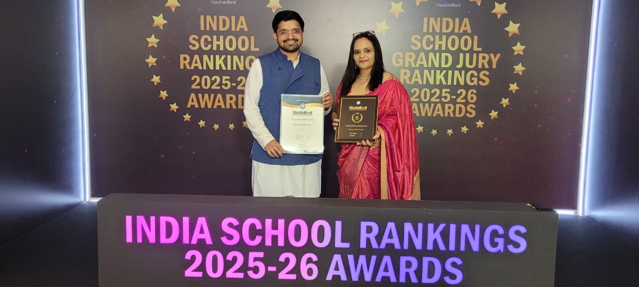 KWS leadership with the Education World India School Rankings 2025-26 award
